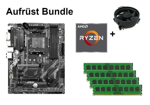 Bundle MSI B450 Tomahawk Max  + AMD Ryzen 3 /Ryzen 5 + 8GB - 32GB RAM