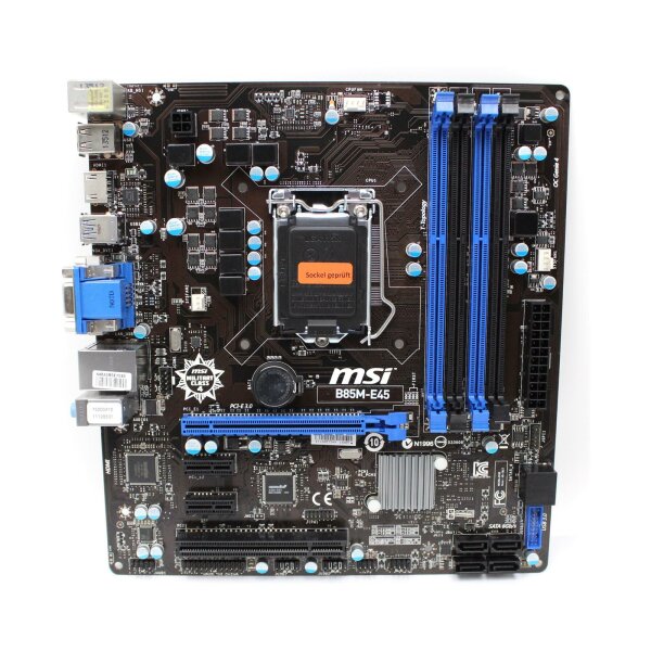 MSI B85M-E45 MS-7817 Ver:2.1 Mainboard Micro-ATX Sockel 1150 TEILDEFEKT  #323575