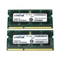 Crucial for Mac 8 GB (2x4GB) DDR3-1333 SO-DIMM PC3-10600S...