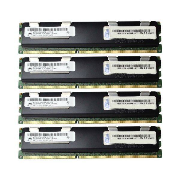 Micron 64 GB (4x16GB) DDR3L-1066 reg PC3L-8500R MT72KSZS2G72PZ-1G1M1HE   #324313