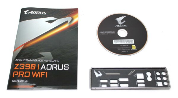 Gigabyte Z390 I AORUS Pro WIFI - Handbuch - Blende - Treiber CD    #324472