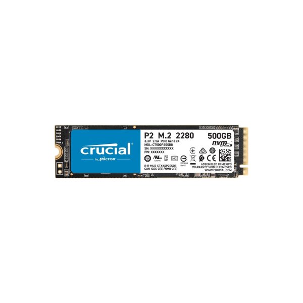 Crucial P2 SSD 500 GB M.2 2280 NVMe CT500P2SSD8 SSM   #324609