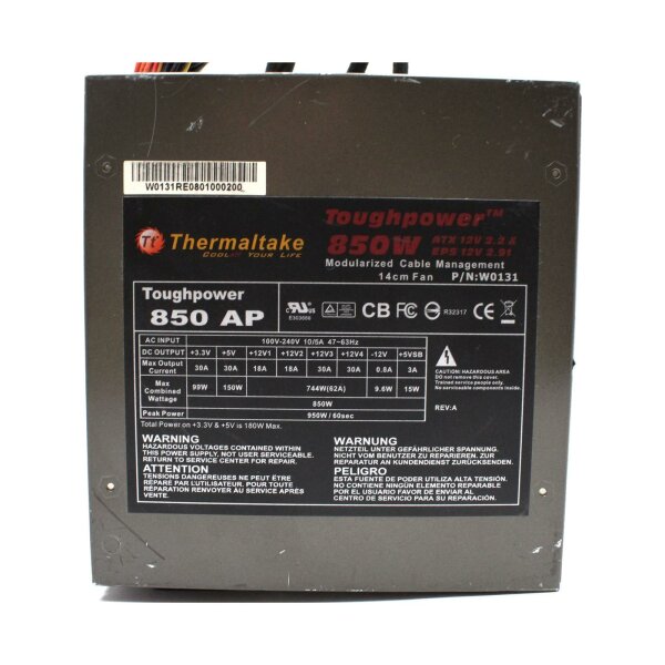 Thermaltake Toughpower 850W AP - W0131 ATX PSU 850 Watt modular 80+ #324610