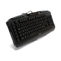 Sharkoon Skiller PRO+ LED Keyboard Tastatur USB DE...