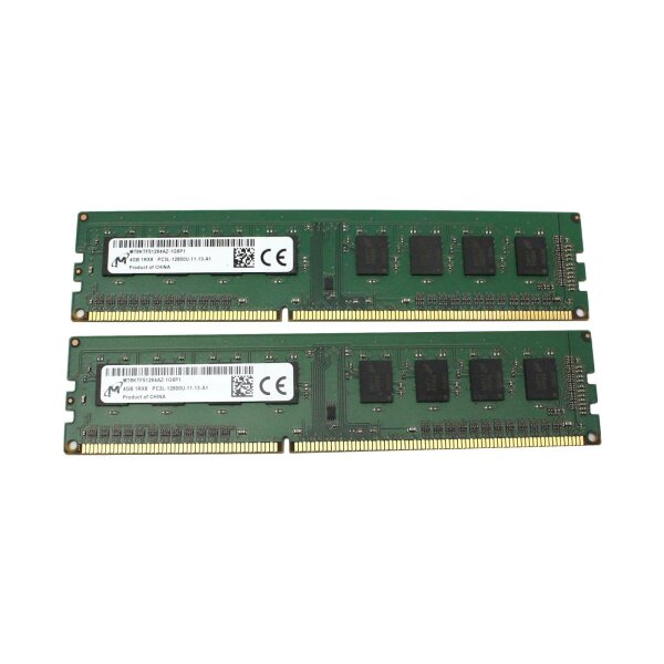 Micron 8 GB (2x4GB) DDR3L-1600 PC3L-12800U MT8KTF51264AZ-1G6P1   #325494