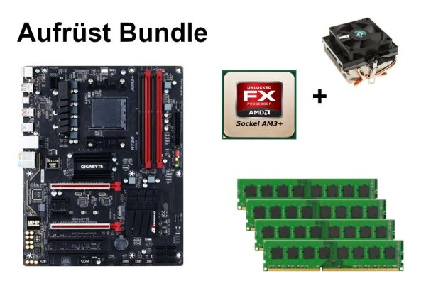 Bundle Gigabyte GA-970 Gaming Rev.1.0 + AMD FX-Prozessor + 8GB - 32GB RAM