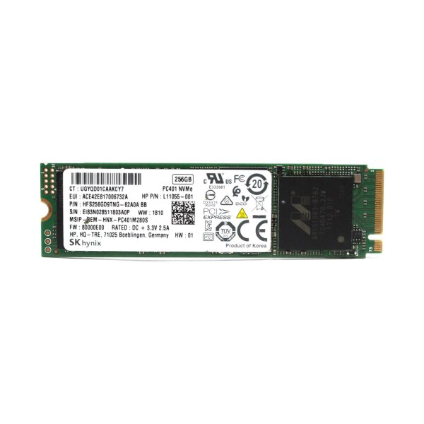 SK Hynix PC401 256GB M.2 2280 NVMe HFS256GD9TNG-62A0A L11055-001 SSD SSM #324088