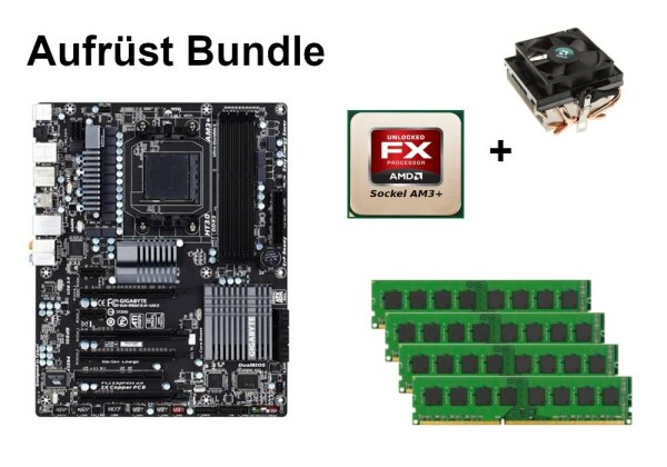 Bundle Gigabyte GA-990FXA-UD3 + AMD FX-Prozessor + 8GB - 32GB RAM