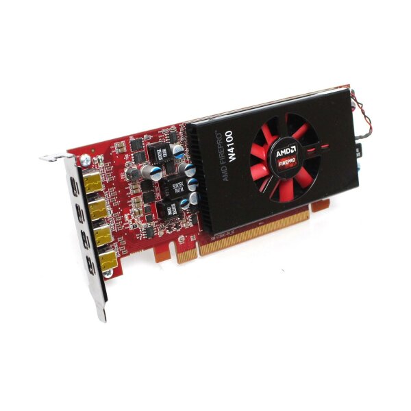 AMD FirePro W4100 2 GB GDDR5 4x mDP Low-Profile PCI-E   #328151