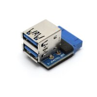 Interner Adapter USB 3 19-Pin auf 2 x USB-A Mining  #328688
