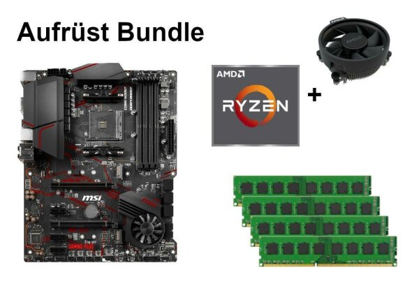 Bundle MSI MPG X570 Gaming Plus + AMD Ryzen 3 / Ryzen 5 + 8GB - 64GB RAM