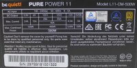 Be Quiet Pure Power 11 L11-CM-500W ATX Netzteil 500 W teilmodular 80+   #312058