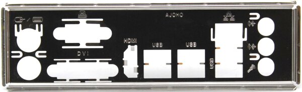 ASRock H110M-HDV R3.0 - Blende - Slotblech - IO Shield   #329562