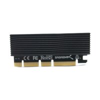 Sabrent NVMe M.2 M-Key 2280 SSM zu PCIe x16-Adapter mit...