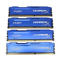 Kingston HyperX Fury 32 GB (4x8GB) DDR3-1600 PC3-12800U HX316C10F/8   #329851