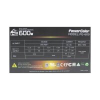 PowerColor Gaming Series PG-600 ATX Netzteil 600 Watt 80+...