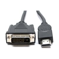 DVI-D Kabel DVI-D 24+1 Pin Stecker zu HDMI-A Stecker HDMI Kabel 1,5m   #330231