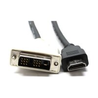 DVI Single Link 18+1 Pin Stecker zu HDMI-A Stecker HDMI Kabel 1,8m   #330234