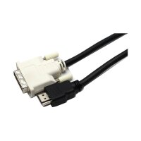 DVI Single Link 18+1 Pin Stecker zu HDMI-A Stecker HDMI Kabel 5,0m   #330237