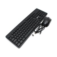 Klim Tandem Wireless RGB Keyboard Tastatur USB mit Maus DE schwarz   #330421