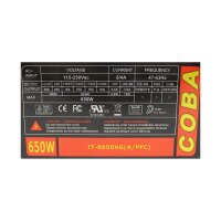 Inter-Tech COBA 650W IT-8650VG ATX Netzteil 650 Watt...