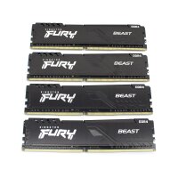 Kingston FURY Beast 32 GB (4x8GB) DDR4-3600 PC4-28800U KF436C17BBK2/16   #330447
