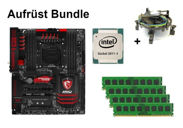 Bundle MSI X99A Gaming 9 ACK + Intel Xeon E5 + 8GB - 64GB RAM