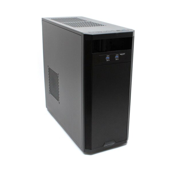 Silentmaxx ATX PC-Gehäuse MidiTower USB 3.0 gedämmt schwarz   #330651