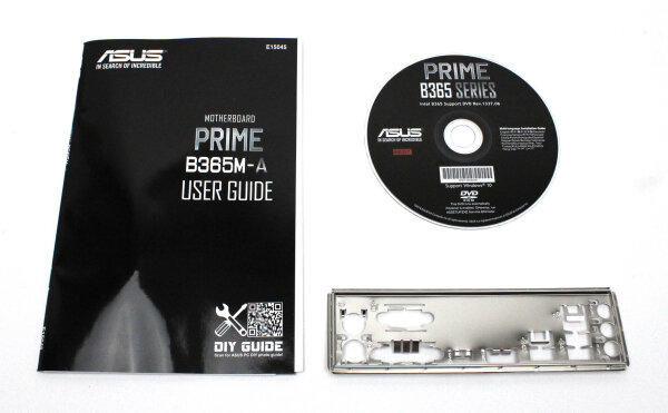 ASUS Prime B365M-A - Handbuch - Blende - Treiber CD    #330983