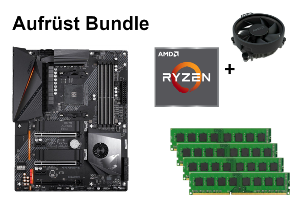 Bundle Gigabyte X570 AORUS Pro + AMD Ryzen 3 / Ryzen 5 + 8GB - 64GB RAM