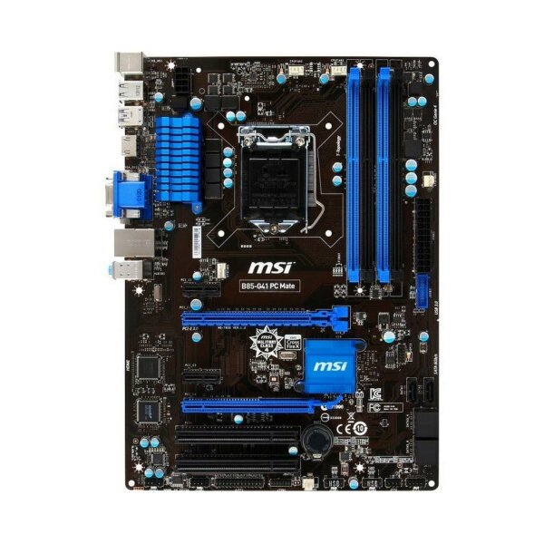MSI B85-G41 PC Mate Intel B85 Mainboard ATX Sockel 1150 Refurbished   #331157