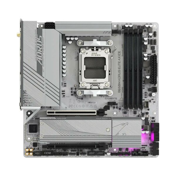 Gigabyte B650M AORUS Elite AX ICE AMD Mainboard Micro-ATX Sockel AM5   #331359