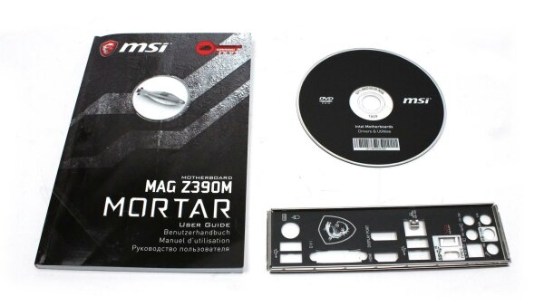 MSI MAG Z390M Mortar MS-7C00 - Handbuch - Blende - Treiber CD    #331442