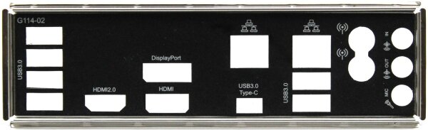 Gigabyte Z370N WIFI Rev. 1.0 - Blende - Slotblech - IO Shield   #331446