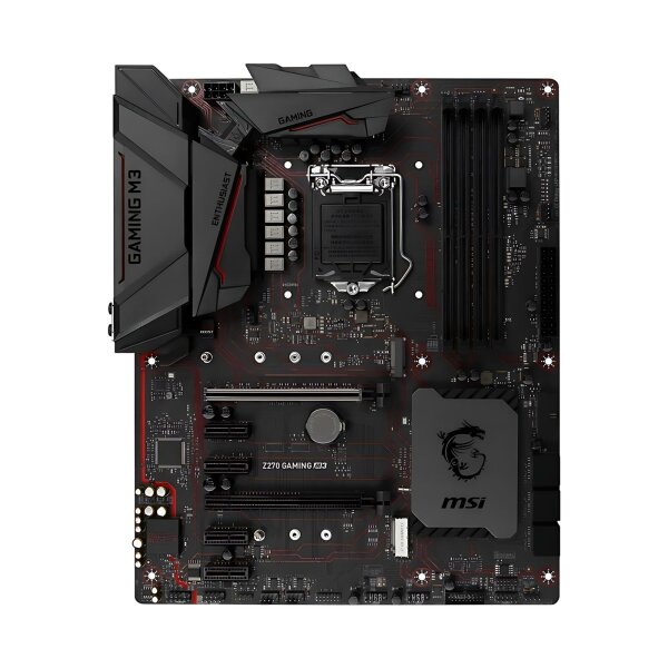 MSI Z270 Gaming M3 Intel Z270 Mainboard ATX Sockel 1151 TEILDEFEKT   #331802