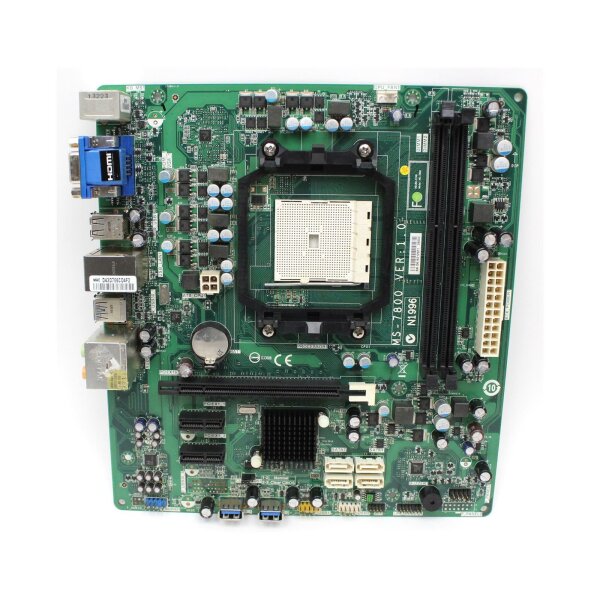 Medion Akoya MS-7800 V1.0  AMD A75 Mainboard Micro-ATX Sockel FM2  #331904