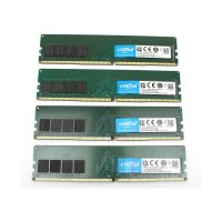 Crucial 64 GB (4x16GB) DDR4-3200 PC4-25600U CT16G4DFRA32A   #332124