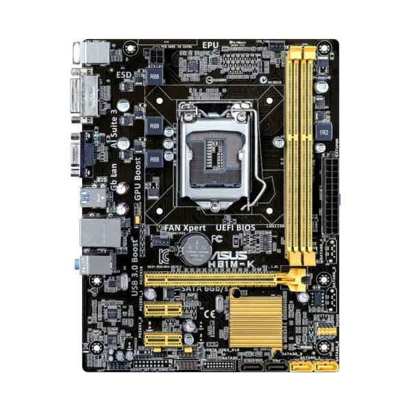 ASUS H81M-K Intel H81 Mainboard MicroATX Sockel 1150 TEILDEFEKT   #332200