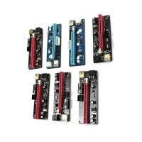 Mining-Bundle mit 7 Stück PCIe x16 Riser Platinen Molex SATA USB 6-Pin #332247