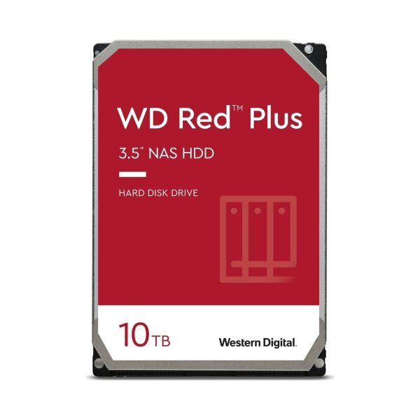 Western Digital WD Red Plus 10 TB 3,5 Zoll SATA-III 6Gb/s WD101EFBX HDD  #332251