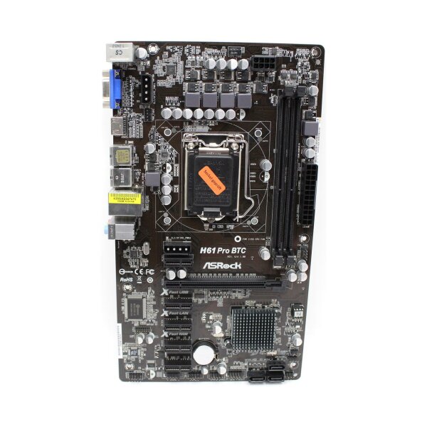 ASRock H61 Pro BTC Intel H61 Mainboard ATX Sockel 1155 TEILDEFEKT  #332277