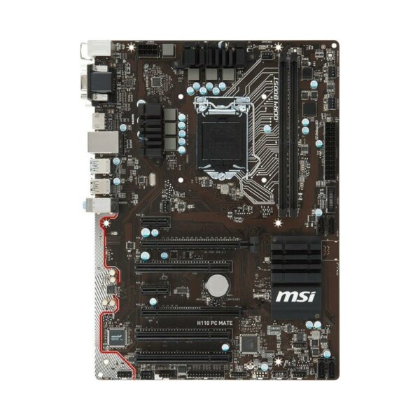 MSI H110 PC Mate MS-7991 Intel H110 Mainboard ATX Sockel 1151   #332377