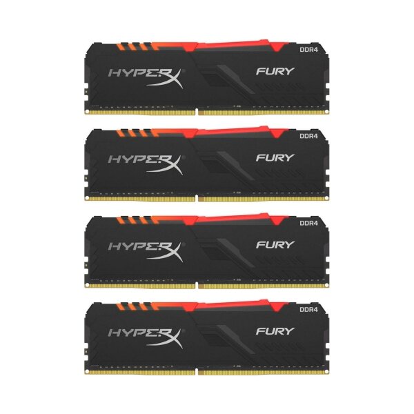 Kingston HyperX FURY 64 GB (4x16GB) DDR4-2400 PC4 HX424C15FB4AK4/64   #332415