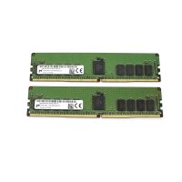 Micron 32 GB (2x16GB) DDR4-2666 PC4-21300U...