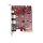 Inateck RedComets U24 USB 3.2 Gen 2 3x Type A 1x Type C 1x Type E PCIe x4#332821