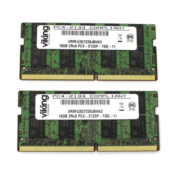 Viking 32 GB (2x16GB) DDR4-2133 ECC SO-DIMM PC4-17000S VR9FU2G7228JBHK3  #333091