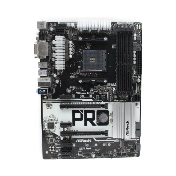 ASRock X370 Pro4 AMD X370 Mainboard ATX Sockel AM4 TEILDEFEKT   #333592