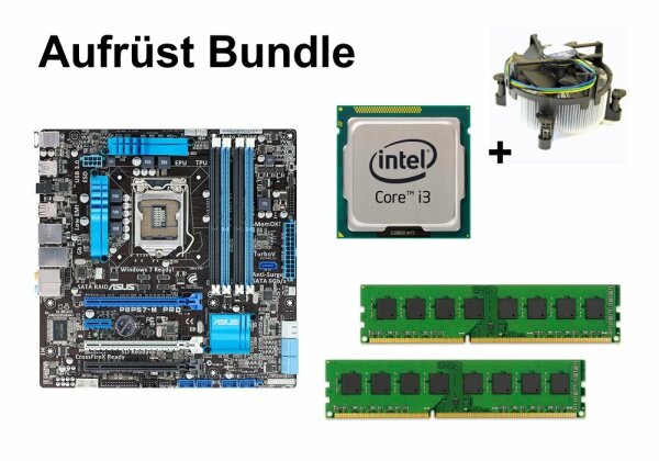 Upgrade bundle - ASUS P8P67-M Pro + Intel i3-3220 + 16GB RAM #77110