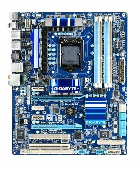 Gigabyte GA-P55A-UD4 Rev.1.0 Intel P55 Mainboard ATX Sockel 1156   #28923
