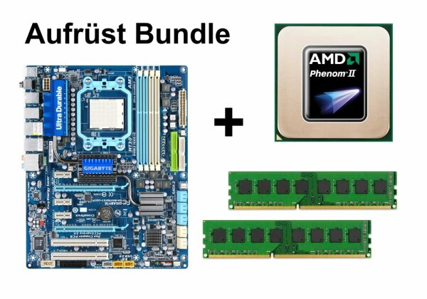 Aufrüst Bundle - MA790FXT-UD5P + Phenom II X2 560 + 8GB RAM #74709